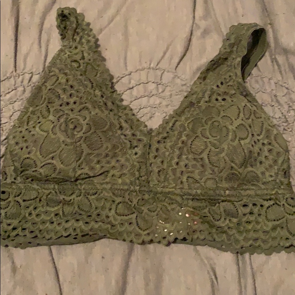 olive green bralette
